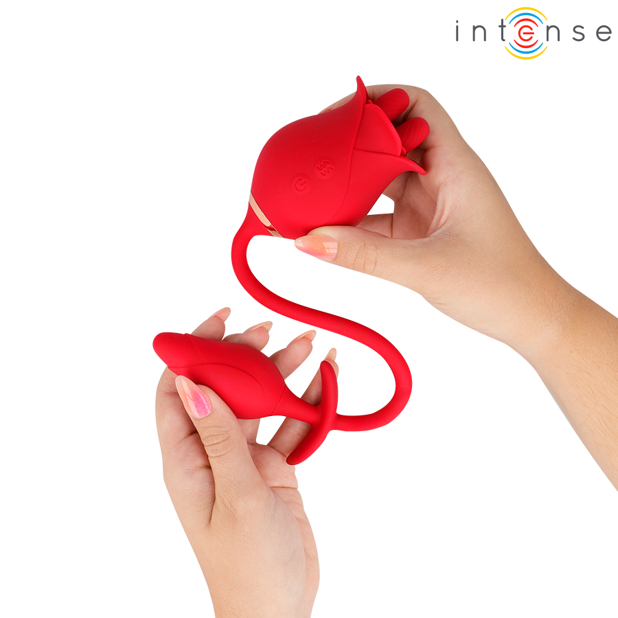 INTENSE - MELANIE STIMOLATORE DOPPIO PER CLITORIDE CON LINGUA A ZIGZAG - immagine 6