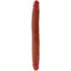 GET REAL - DILDO IN SILICONE A DOPPIA ESTREMITÀ CARAMELLO 35 CM