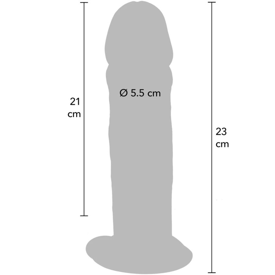 GET REAL - DONG DELUXE IN TPE A DOPPIA DENSITÀ 23 CM - immagine 4