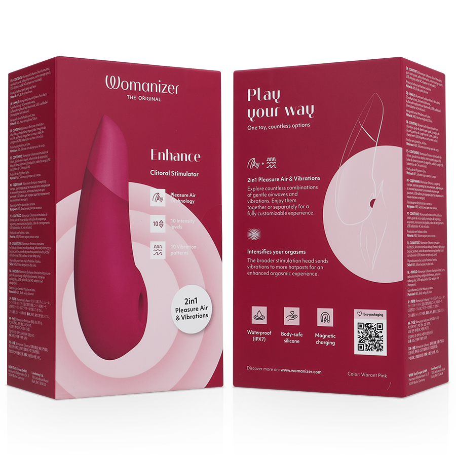 WOMANIZER - STIMOLATORE CLITORIDEO ROSA VIBRANTE - immagine 7