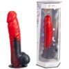 SILEXD - DEVIL DILDO FANTASY SILICONE LIQUIDO TERMOREATTIVO ROSSO NERO 20