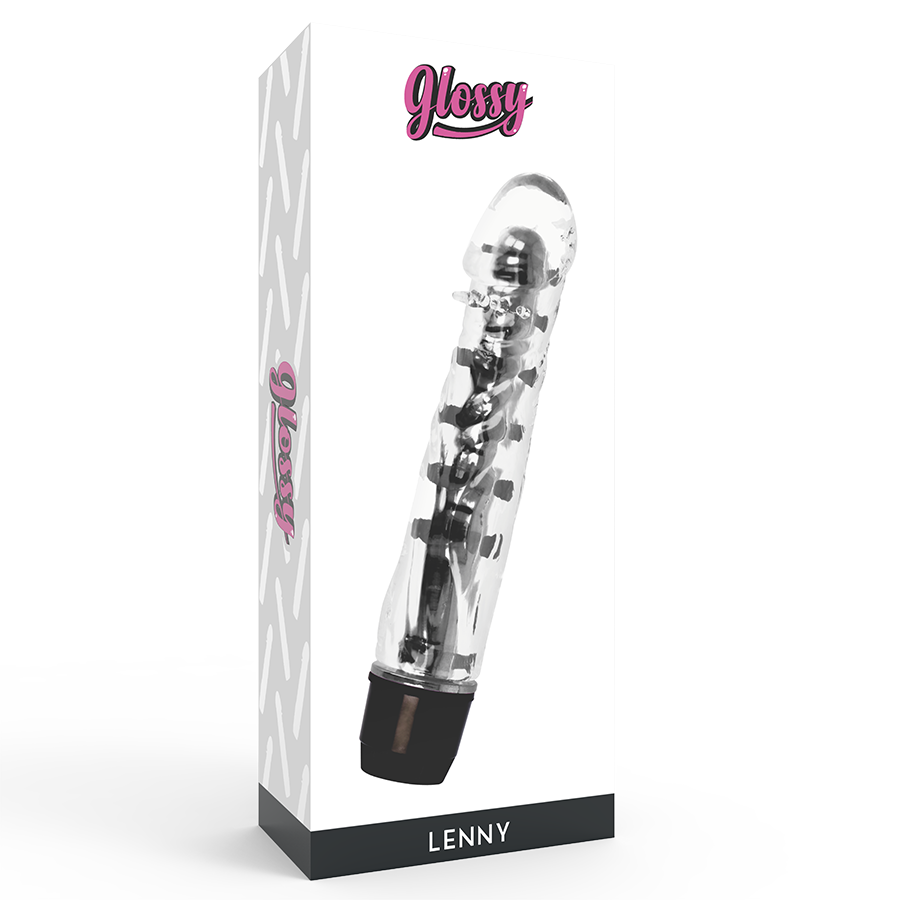 GLOSSY - LENNY VIBRATORE NERO - immagine 4