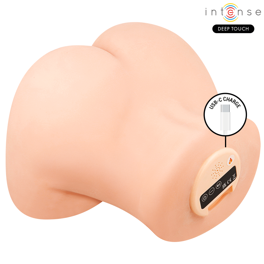 INTENSE DEEP TOUCH - MASTURBATORE ANALE E VAGINALE GINGER CON EFFETTI DI ASPIRAZIONE, CALORE, VIBRAZIONE E VOCALE CON TELECOMANDO 5,3 KG - immagine 9