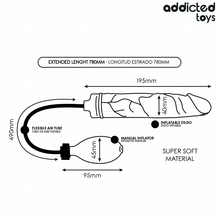 ADDICTED TOYS - DILDO GONFIABILE MODELLO 4 - immagine 6