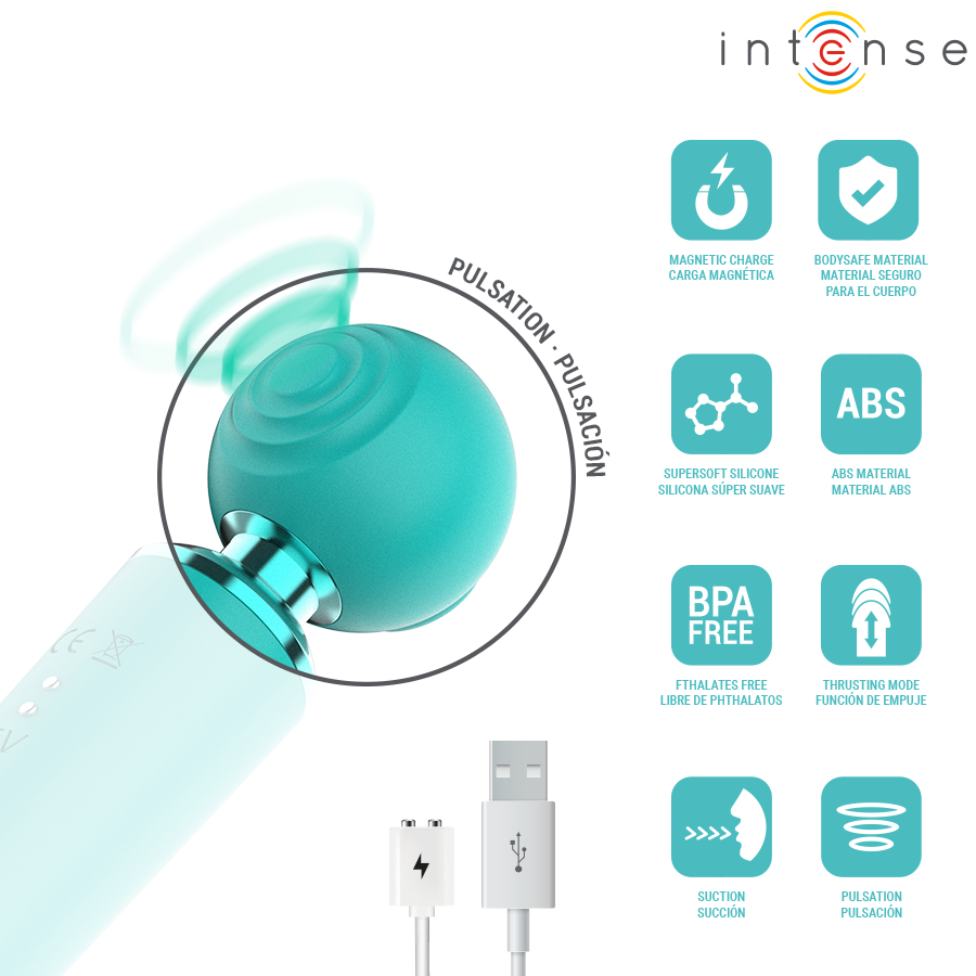INTENSE - HAMBY ASPIRATORE MULTIFUNZIONE CON ASPIRAZIONE E VIBRAZIONE - immagine 7
