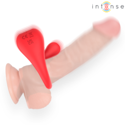 Alternative view of INTENSE - RUSSELL ANILLO VIBRADOR CON ESTIMULACIÓN DE CLÍTORIS ROJO