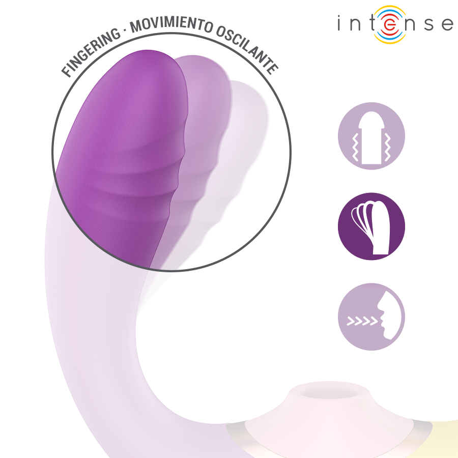 INTENSE - WILLOW STIMOLATORE A VIBRAZIONE E ASPIRAZIONE 3 IN 1 - immagine 7