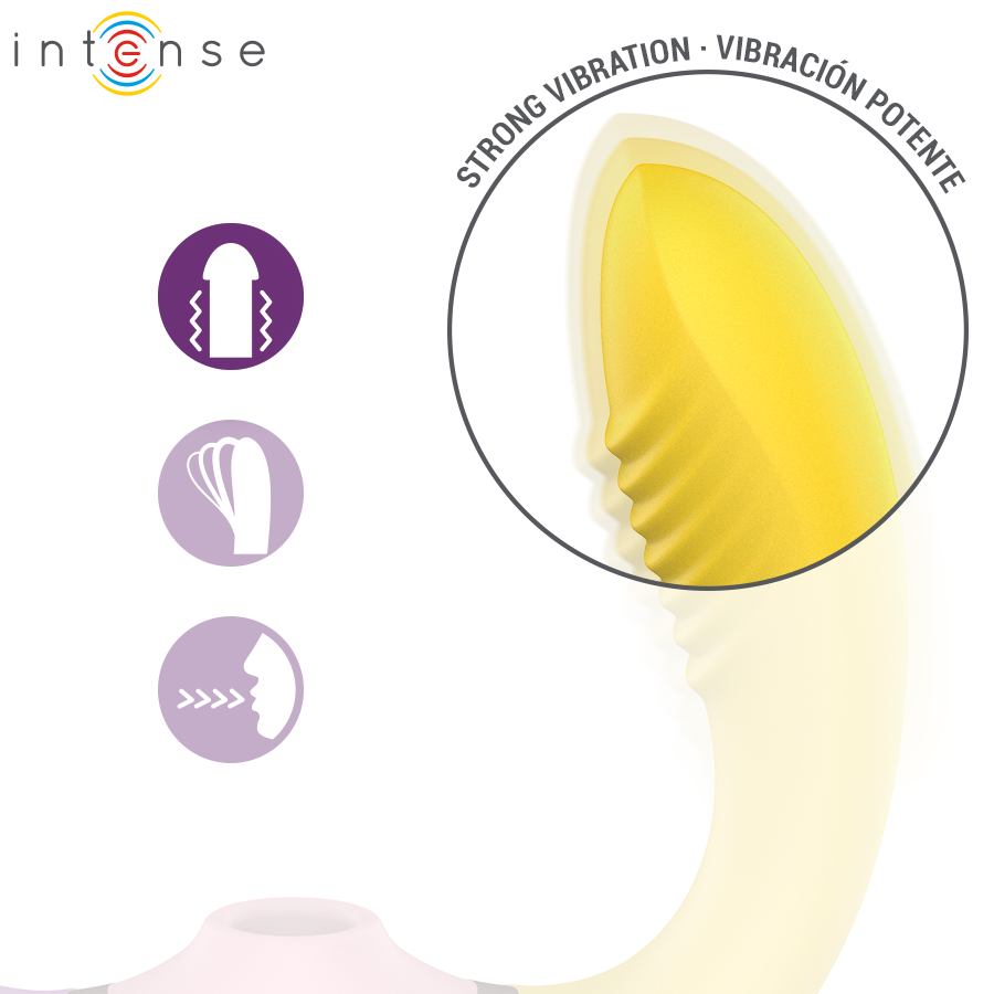 INTENSE - WILLOW STIMOLATORE A VIBRAZIONE E ASPIRAZIONE 3 IN 1 - immagine 8