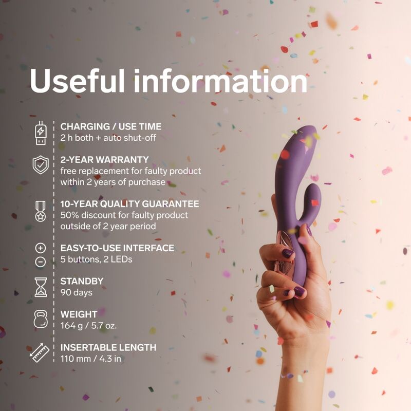 LELO - INA VIBRATORE A SPINTA RABBIT VIOLA - immagine 9